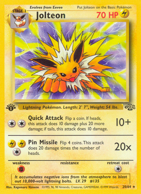 Jolteon - Jungle - #20 (1st Edition)