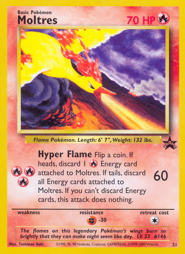 Moltres - Black Star Promo - #21