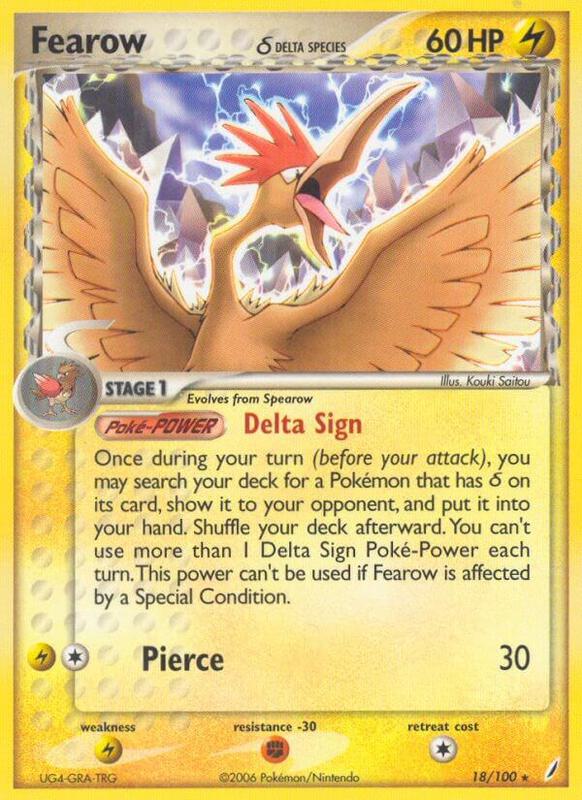 Fearow (Delta Species) - EX Crystal Guardians - #18