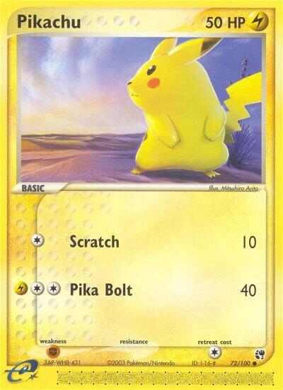 Pikachu - EX Sandstorm - #72