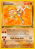 Hitmonlee - Fossil - #22 (1st Edition)