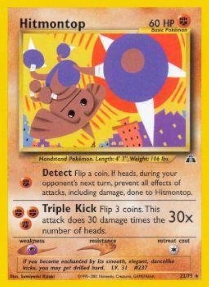 Hitmontop - Neo Discovery - #22