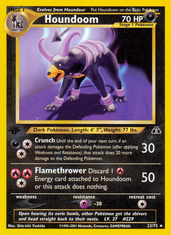 Houndoom - Neo Discovery - #23 (1st Edition)