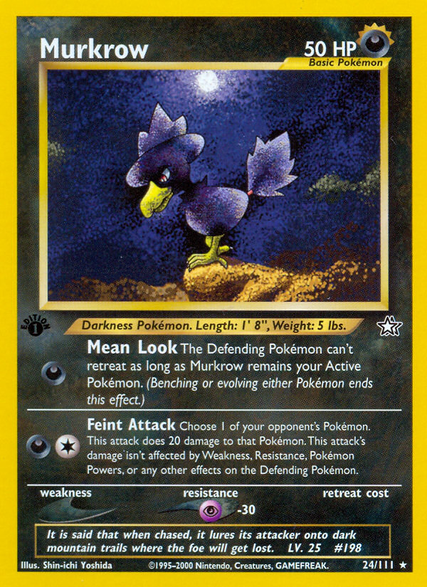 Murkrow - Neo Genesis - #24 (1st Edition)