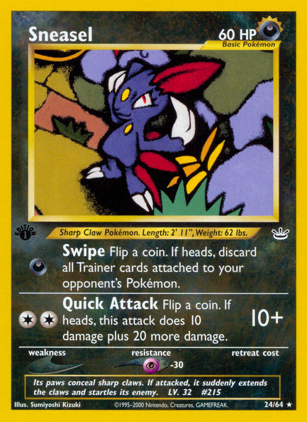 Sneasel - Neo Revelation - #24 (1st Edition)