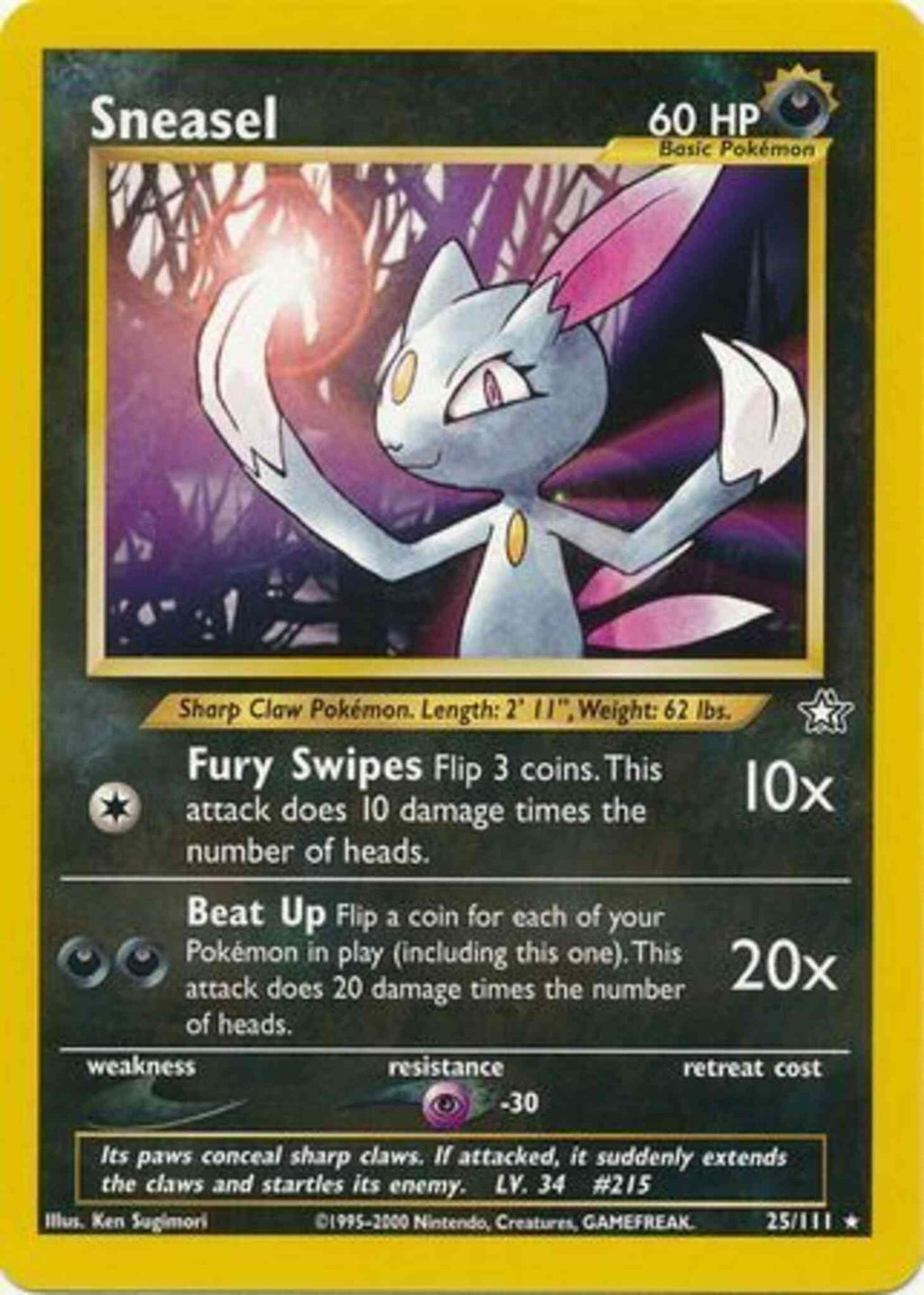 Sneasel - Neo Genesis - #25