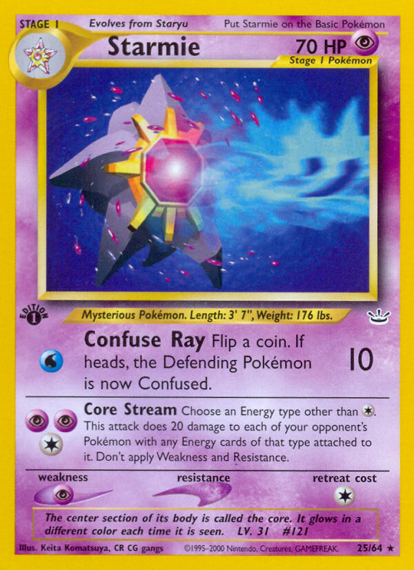 Starmie - Neo Revelation - #25 (1st Edition)