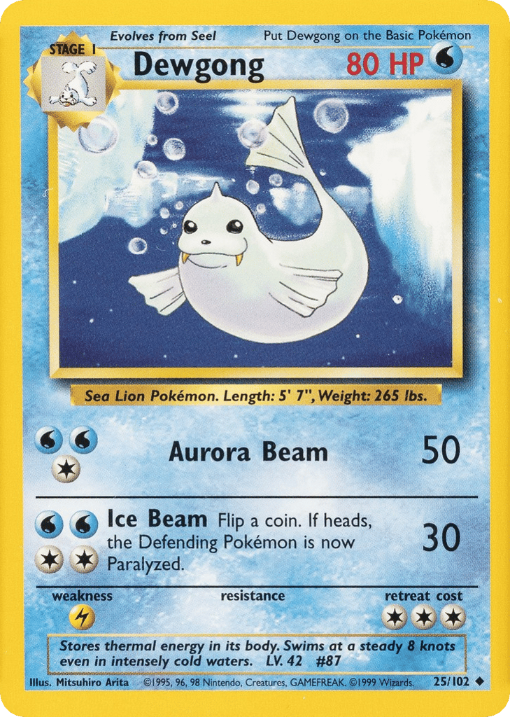 Dewgong - Base Set - #25
