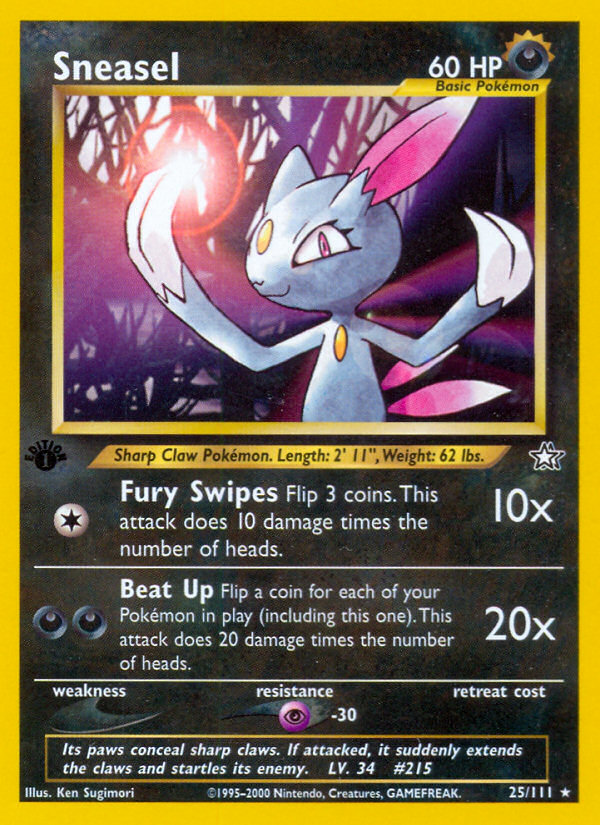 Sneasel - Neo Genesis - #25 (1st Edition)