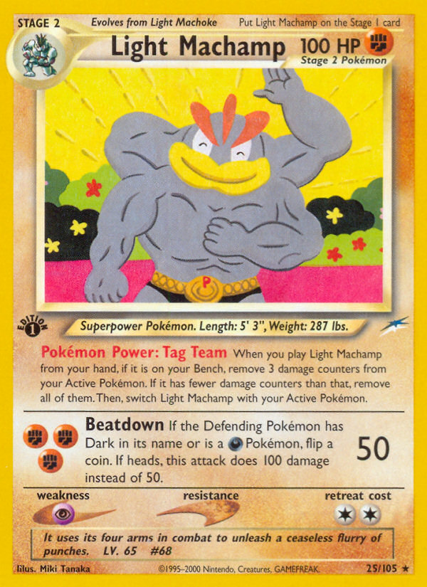 Light Machamp - Neo Destiny - #25 (1st Edition)