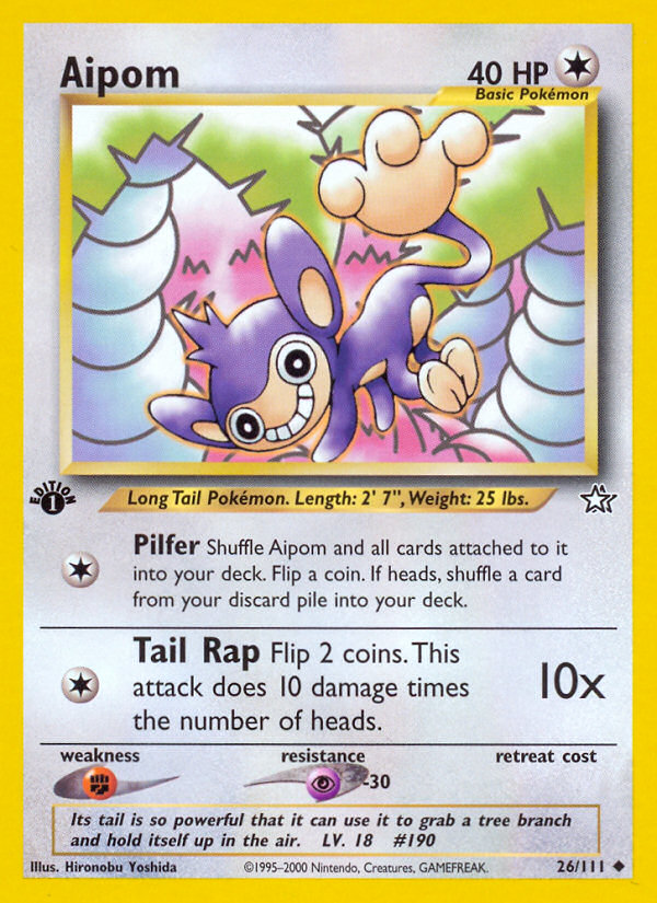 Aipom - Neo Genesis - #26 (1st Edition)