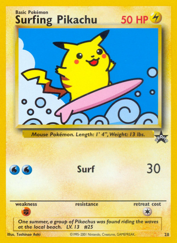 Surfing Pikachu - Black Star Promo - #28