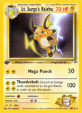 Lt. Surge's Raichu - Gym Heroes - #28 (1st Edition)