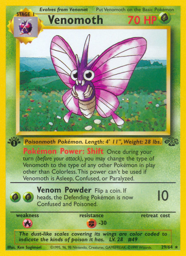 Venomoth - Jungle - #29 (1st Edition)
