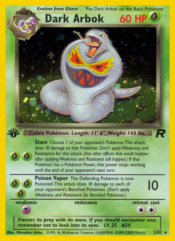 Dark Arbok - Team Rocket - #2 (1st Edition)