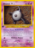 Unown X - Neo Destiny - #30 (1st Edition)