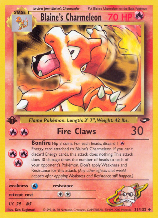 Blaine's Charmeleon - Gym Challenge - #31 (1st Edition)
