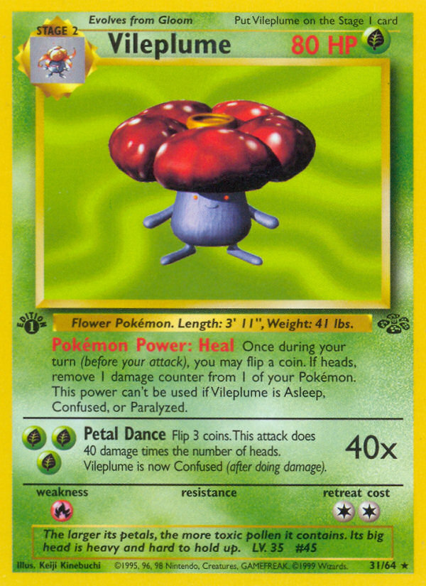 Vileplume - Jungle - #31 (1st Edition)
