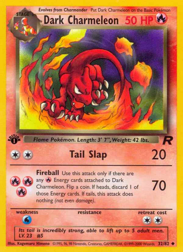 Dark Charmeleon - Team Rocket - #32 (1st Edition)
