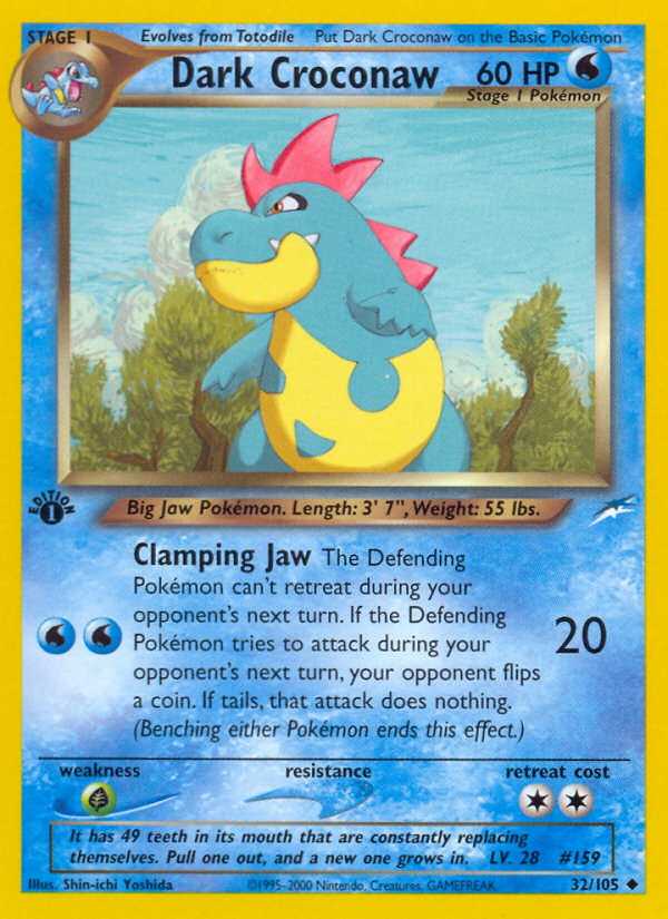 Dark Croconaw - Neo Destiny - #32 (1st Edition)