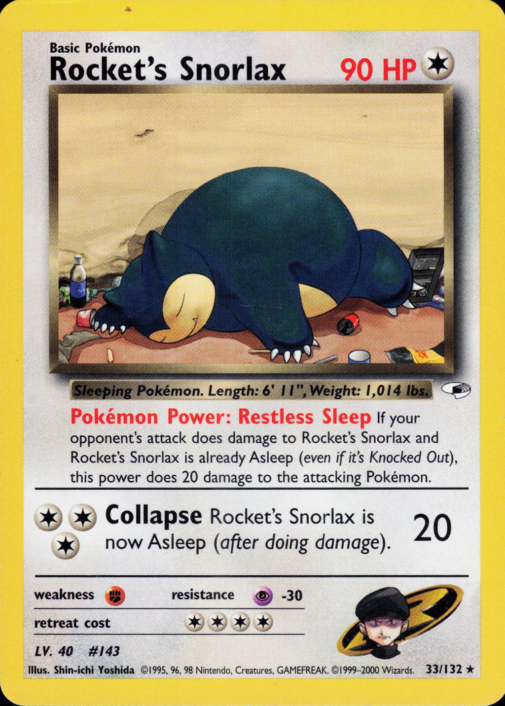 Rocket's Snorlax - Gym Heroes - #33