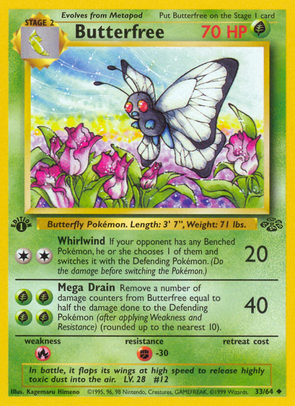 Butterfree - Jungle - #33 (1st Edition)