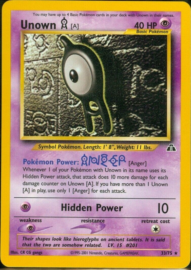 Unown A - Neo Discovery - #33