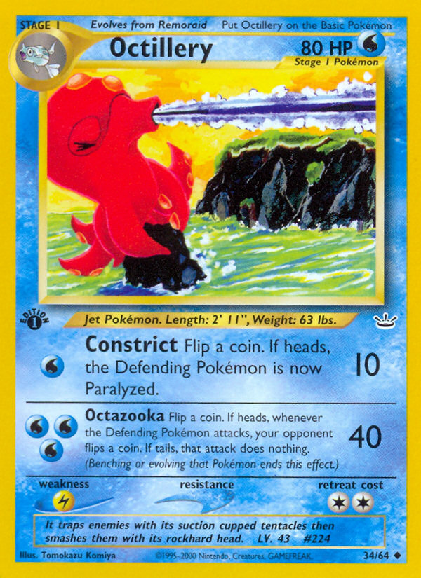 Octillery - Neo Revelation - #34 (1st Edition)