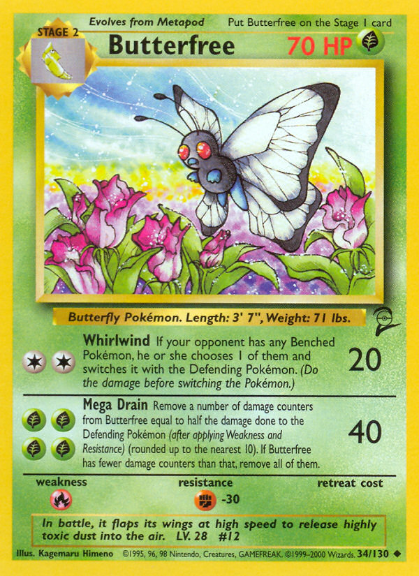 Butterfree - Base Set 2 - #34