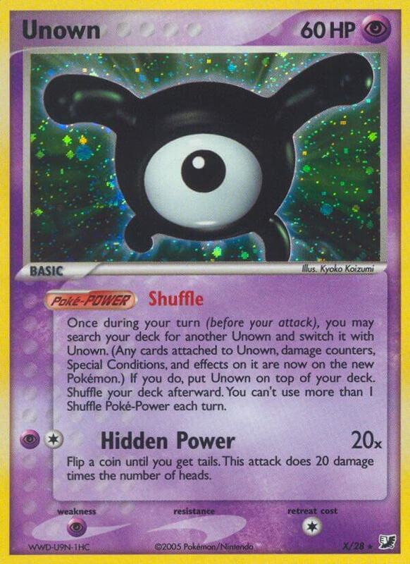 Unown (X) - EX Unseen Forces - #X
