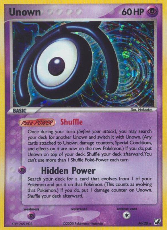 Unown (M) - EX Unseen Forces - #M