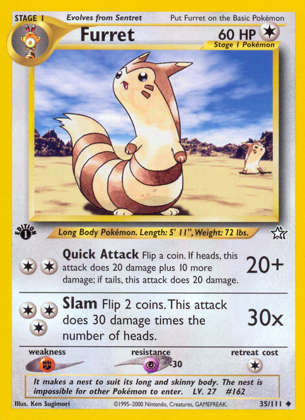 Furret - Neo Genesis - #35 (1st Edition)