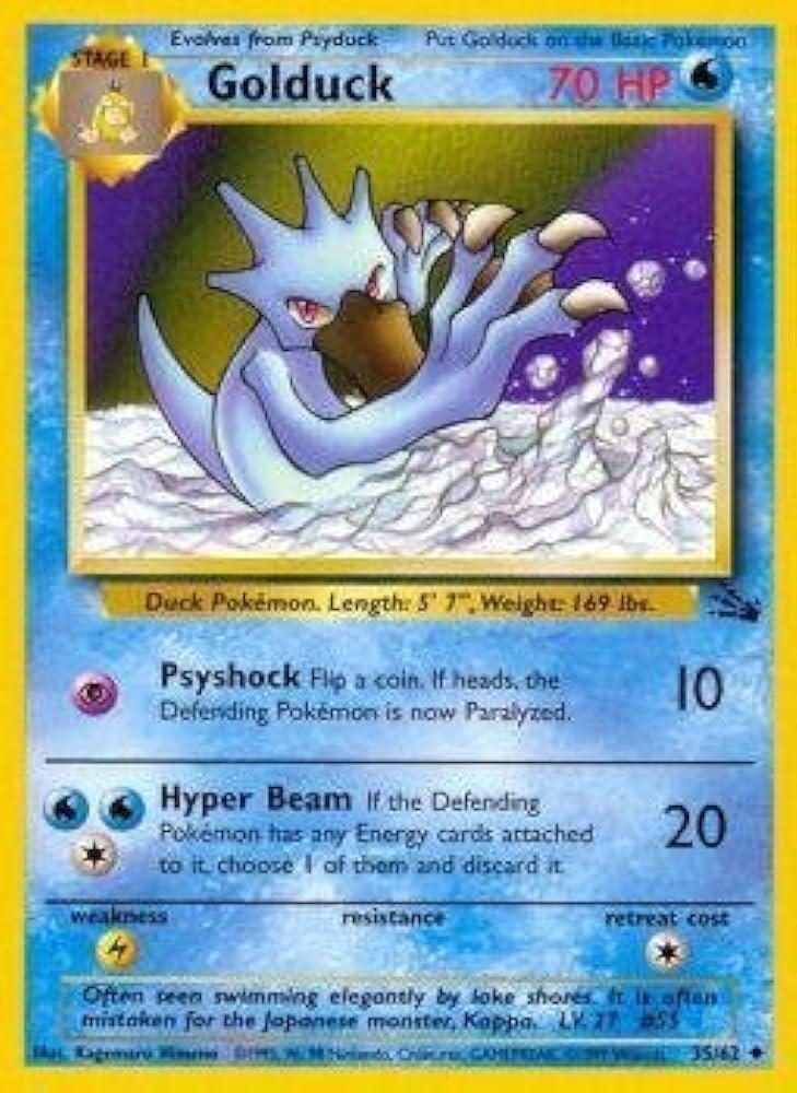 Golduck - Fossil - #35
