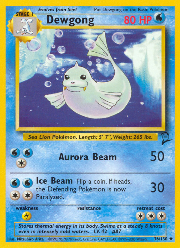 Dewgong - Base Set 2 - #36