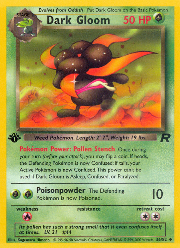 Dark Gloom - Team Rocket - #36 (1st Edition)