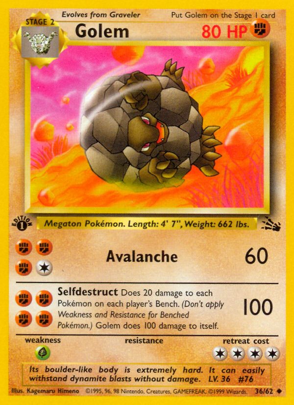 Golem - Fossil - #36 (1st Edition)