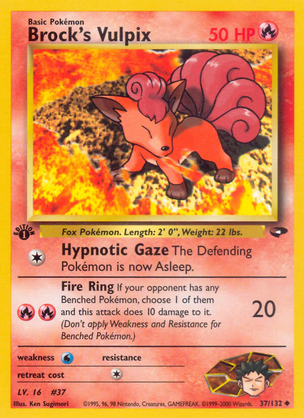 Brock's Vulpix - Gym Challenge - #37 (1st Edition)