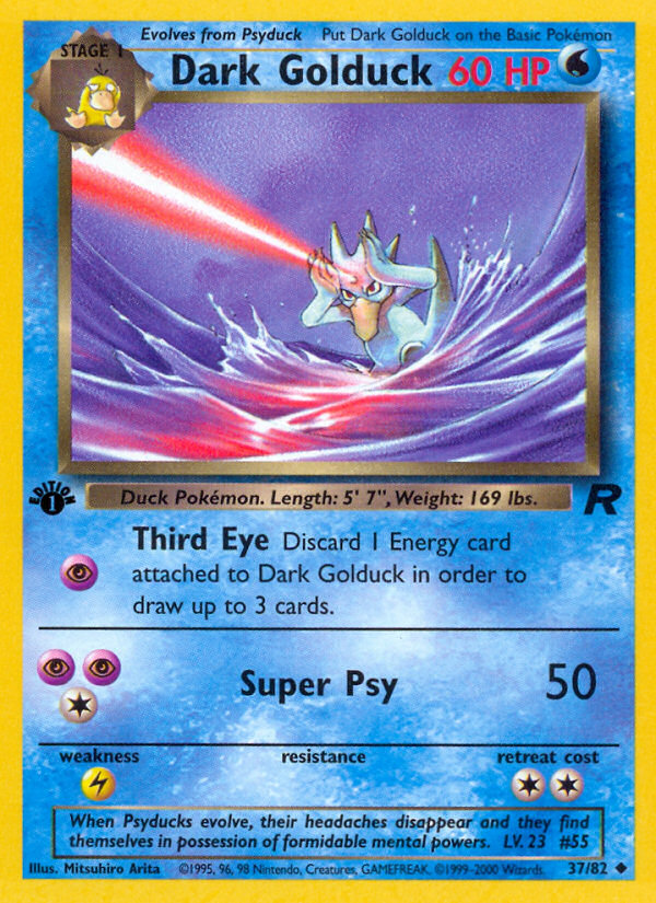 Dark Golduck - Team Rocket - #37 (1st Edition)