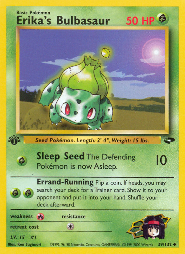Erika's Bulbasaur - Gym Challenge - #39 (1st Edition)