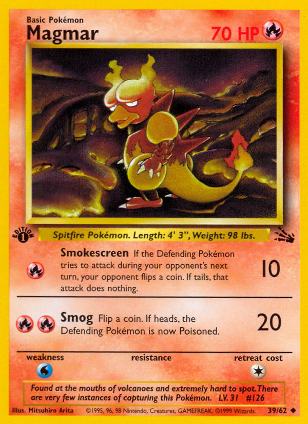 Magmar - Fossil - #39 (1st Edition)