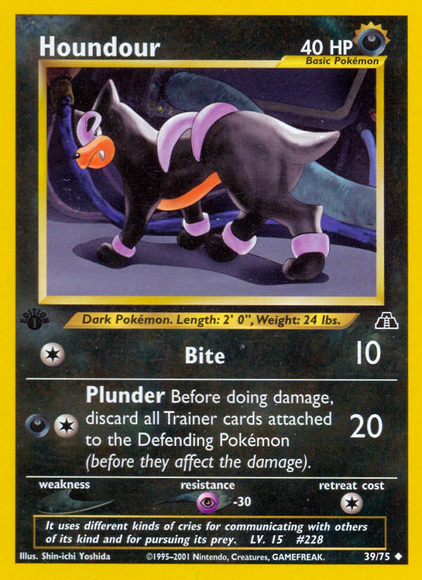 Houndour - Neo Discovery - #39 (1st Edition)