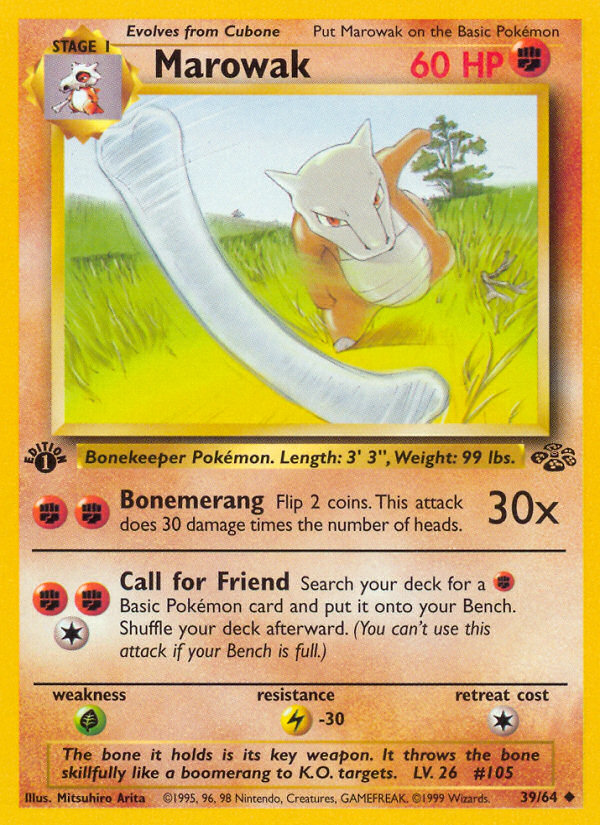 Marowak - Jungle - #39 (1st Edition)
