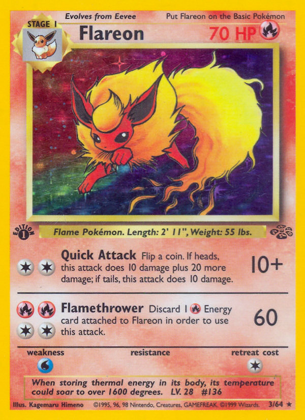 Flareon - Jungle - #3 (1st Edition)