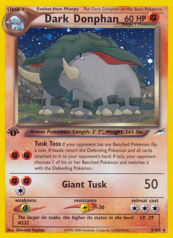 Dark Donphan - Neo Destiny - #3 (1st Edition)