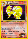 Brock's Ninetales - Gym Challenge - #3 (1st Edition)