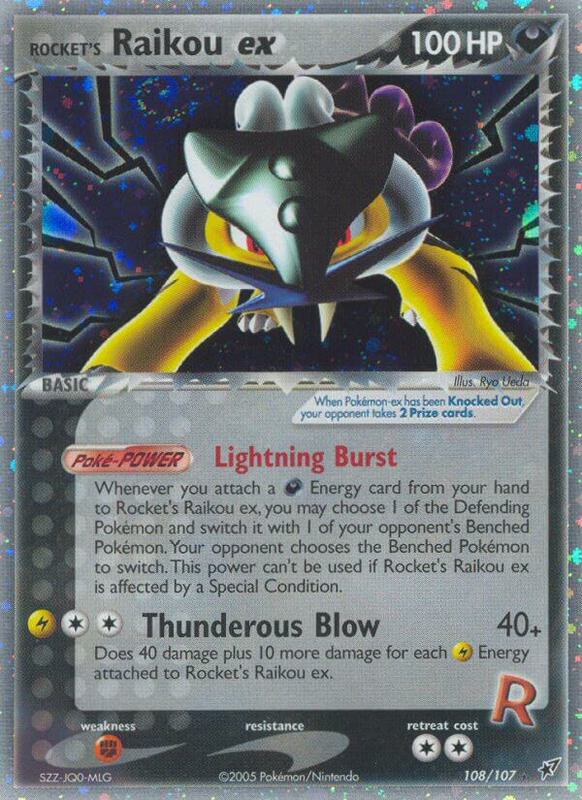 Rocket's Raikou ex - EX Deoxys - #108