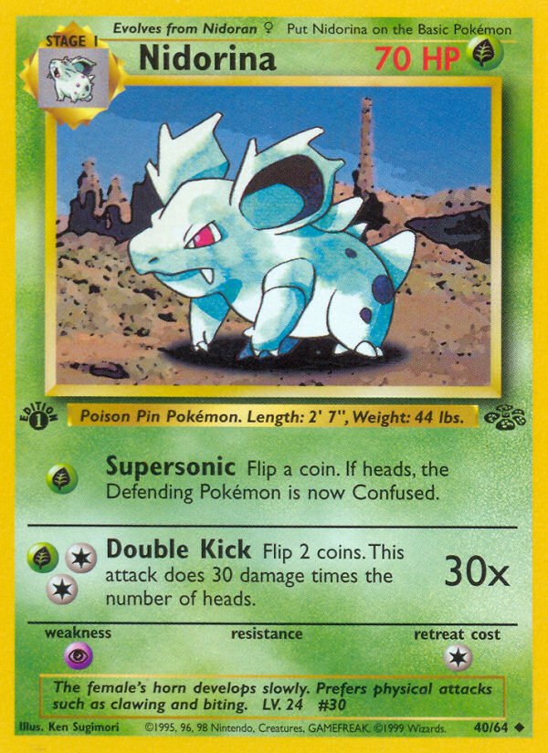 Nidorina - Jungle - #40 (1st Edition)