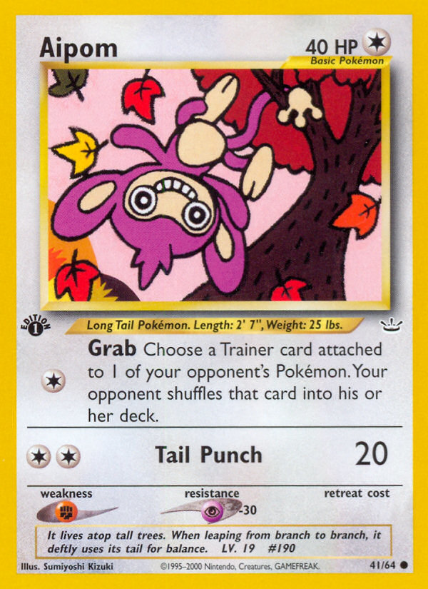 Aipom - Neo Revelation - #41 (1st Edition)