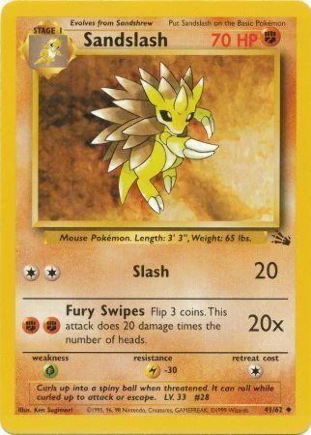 Sandslash - Fossil - #41
