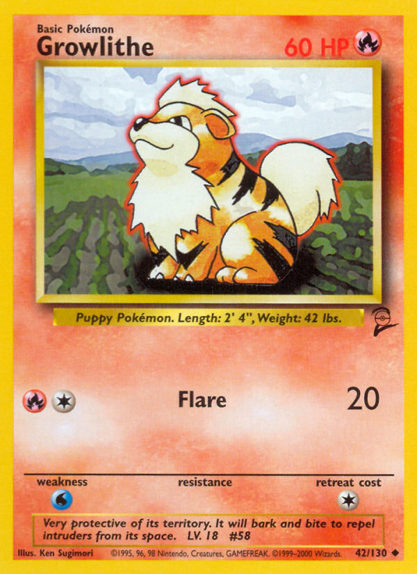 Growlithe - Base Set 2 - #42